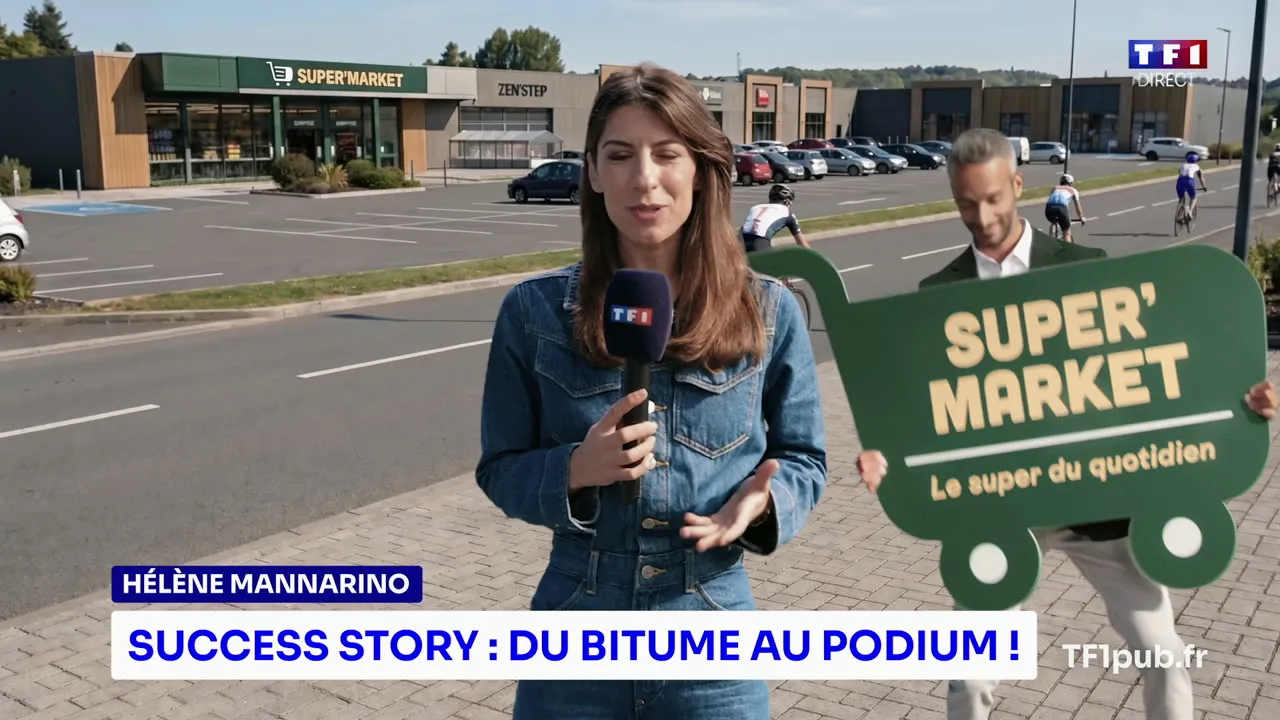 Film SUPERMARKET avec Hélène Mannarino, produit par Belinda Media pour TF1 AdManager